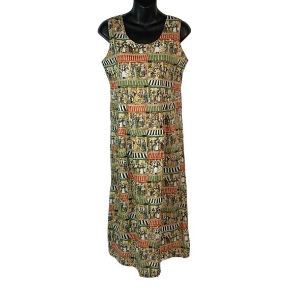 Rare Vintage Reyn Spooner / Guy Buffet Collab Print Dress - Picture 1 of 3